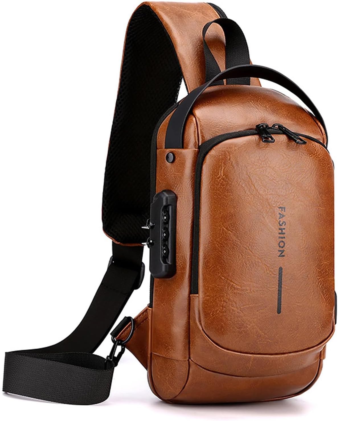 URBANLOCK™ – Bolso Cruzado Antirrobo con Puerto USB y Cerradura de Combinación
