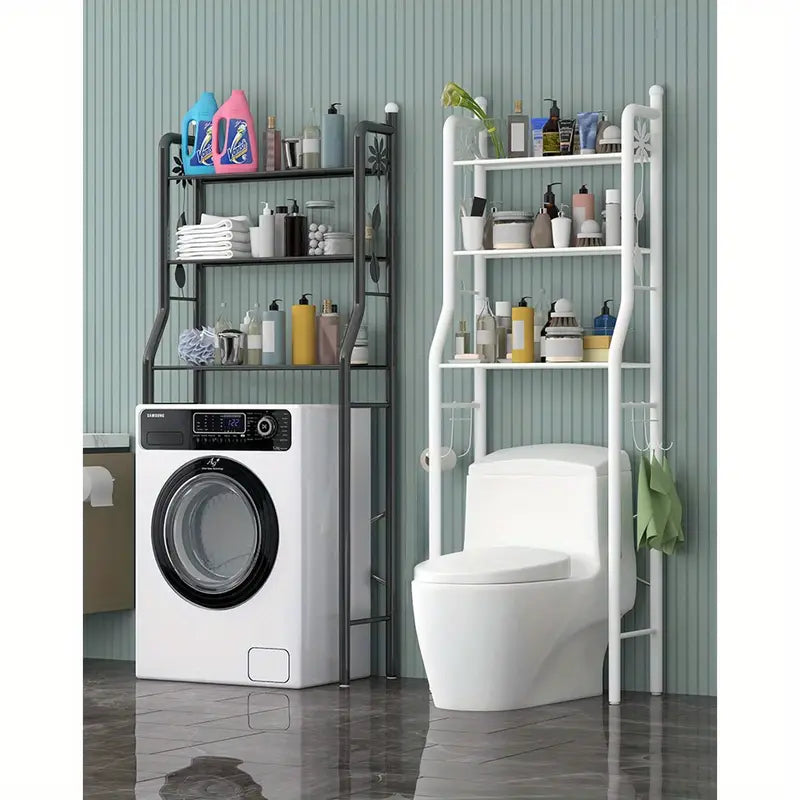 Organiza con Estilo – Estante de Baño sobre Inodoro en Acero Inoxidable