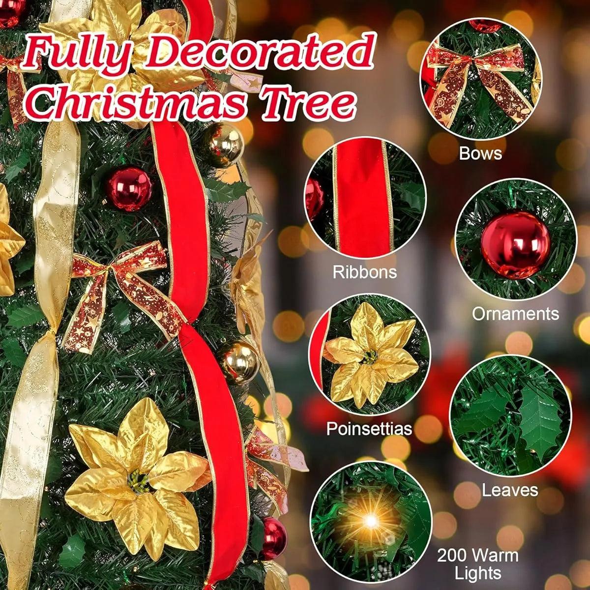 🎄 Árbol de Navidad con Luces LED