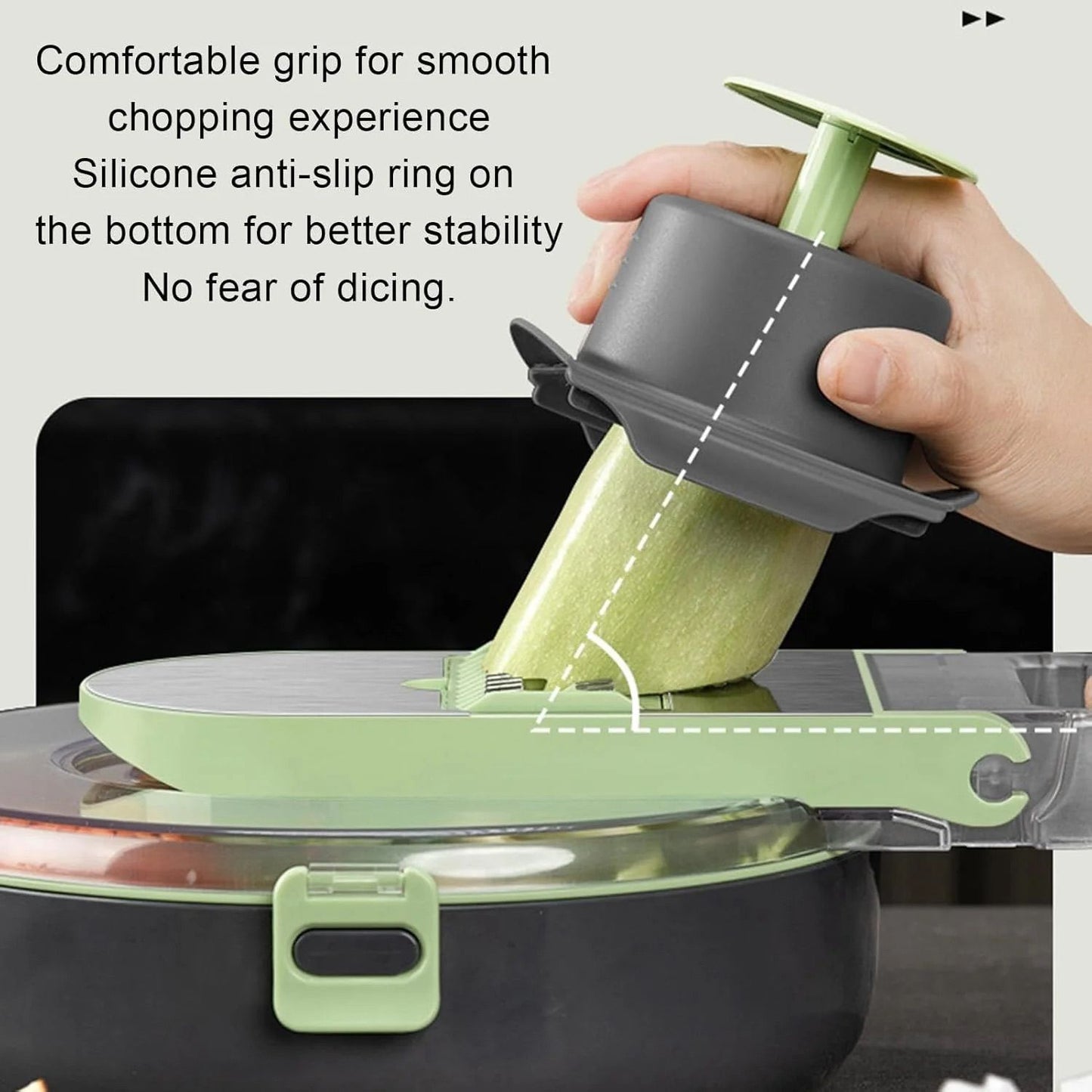 Cortador de Vegetales 9 en 1 ChefMaster | Cuchillas de Acero Resistente y Antióxido