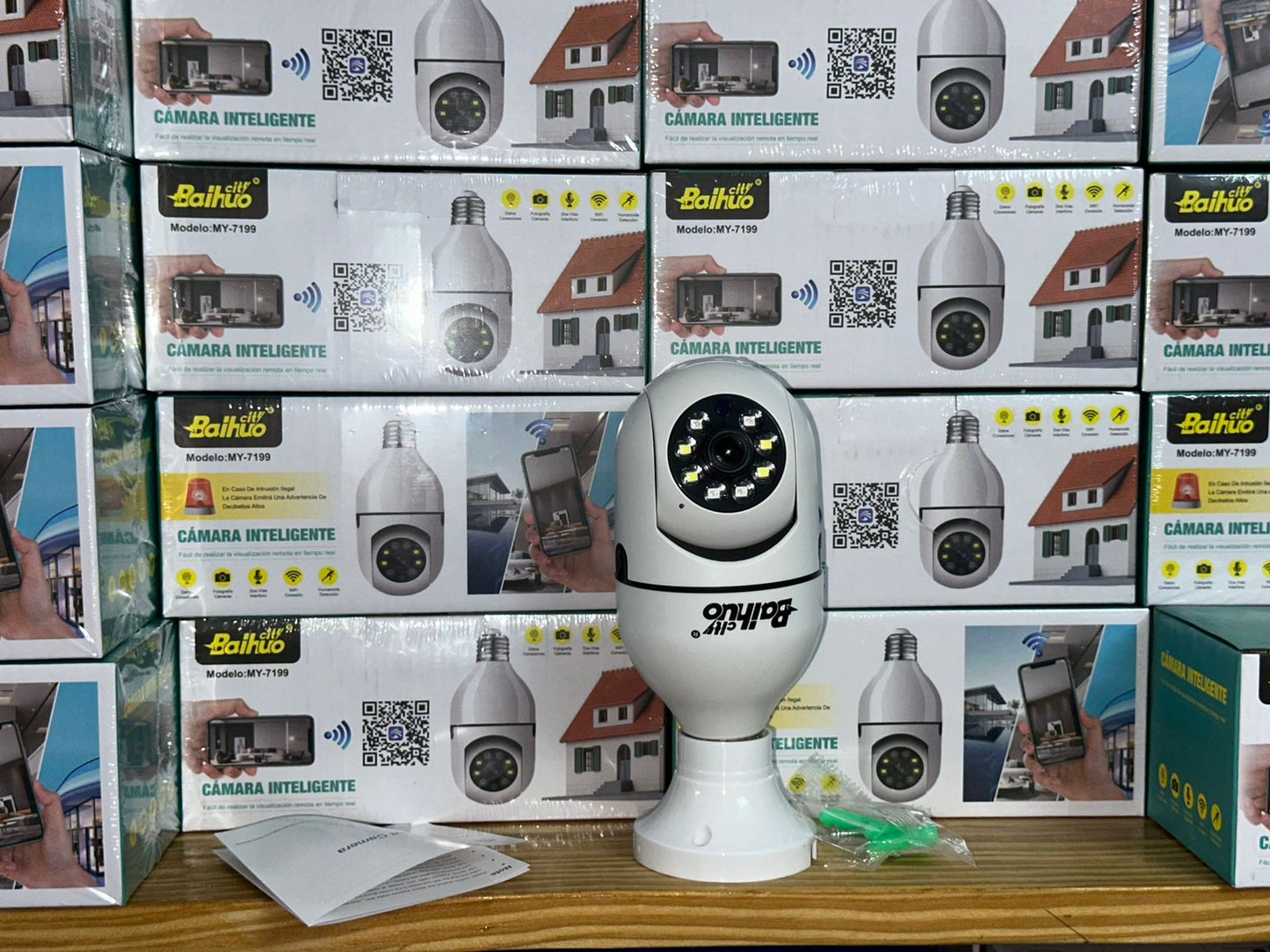 Bombillo Cámara WiFi Inteligente