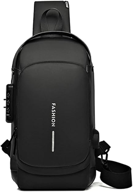 URBANLOCK™ – Bolso Cruzado Antirrobo con Puerto USB y Cerradura de Combinación
