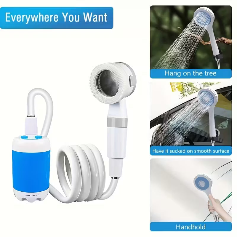 🌊 Ducha Portátil AquaGo™ Recargable