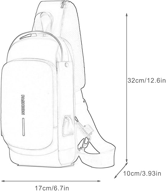 URBANLOCK™ – Bolso Cruzado Antirrobo con Puerto USB y Cerradura de Combinación
