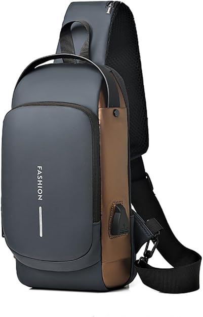 URBANLOCK™ – Bolso Cruzado Antirrobo con Puerto USB y Cerradura de Combinación