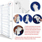Espacio+® Zapatera Colgante para Puerta  – 36 Pares, 12 Niveles, Fácil de Instalar