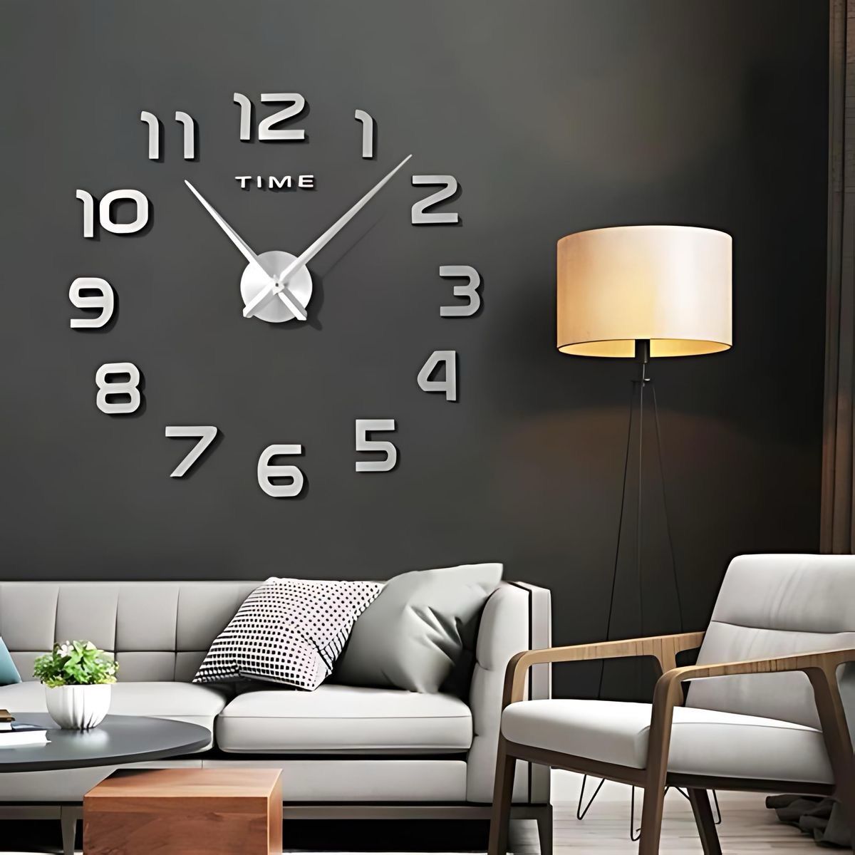 🕒 Horaria | Reloj de Pared Decorativo 3D de Gran Tamaño – Elegancia Moderna y Precisión Silenciosa